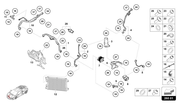 (EXPANSION VALVE > DRIER) of Lamborghini Lamborghini REVUELTO REVUELTO COUPE'
