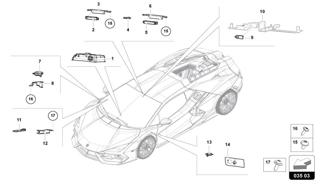 AERIAL of Lamborghini Lamborghini REVUELTO REVUELTO COUPE'