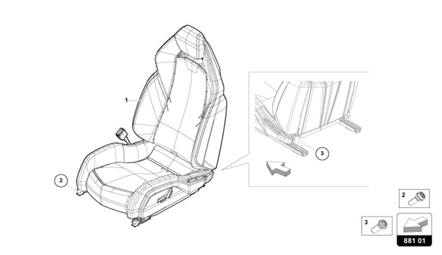 COMFORT SEAT of Lamborghini Lamborghini REVUELTO REVUELTO COUPE'