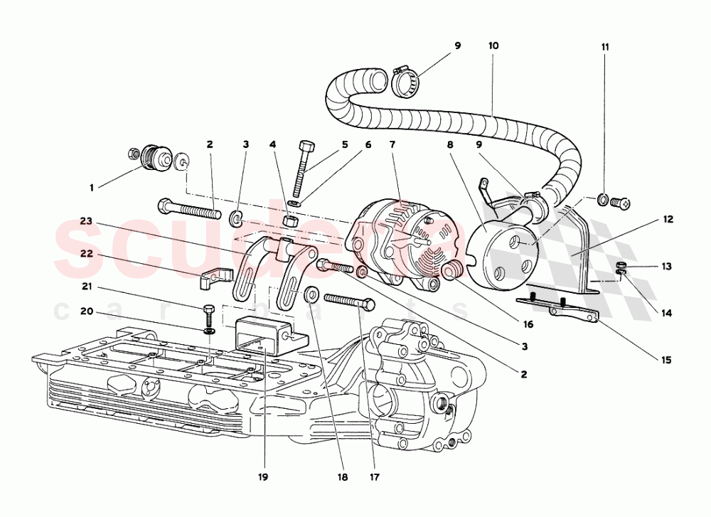 Alternator of Lamborghini Lamborghini Diablo VT 6.0 (2000-2001)