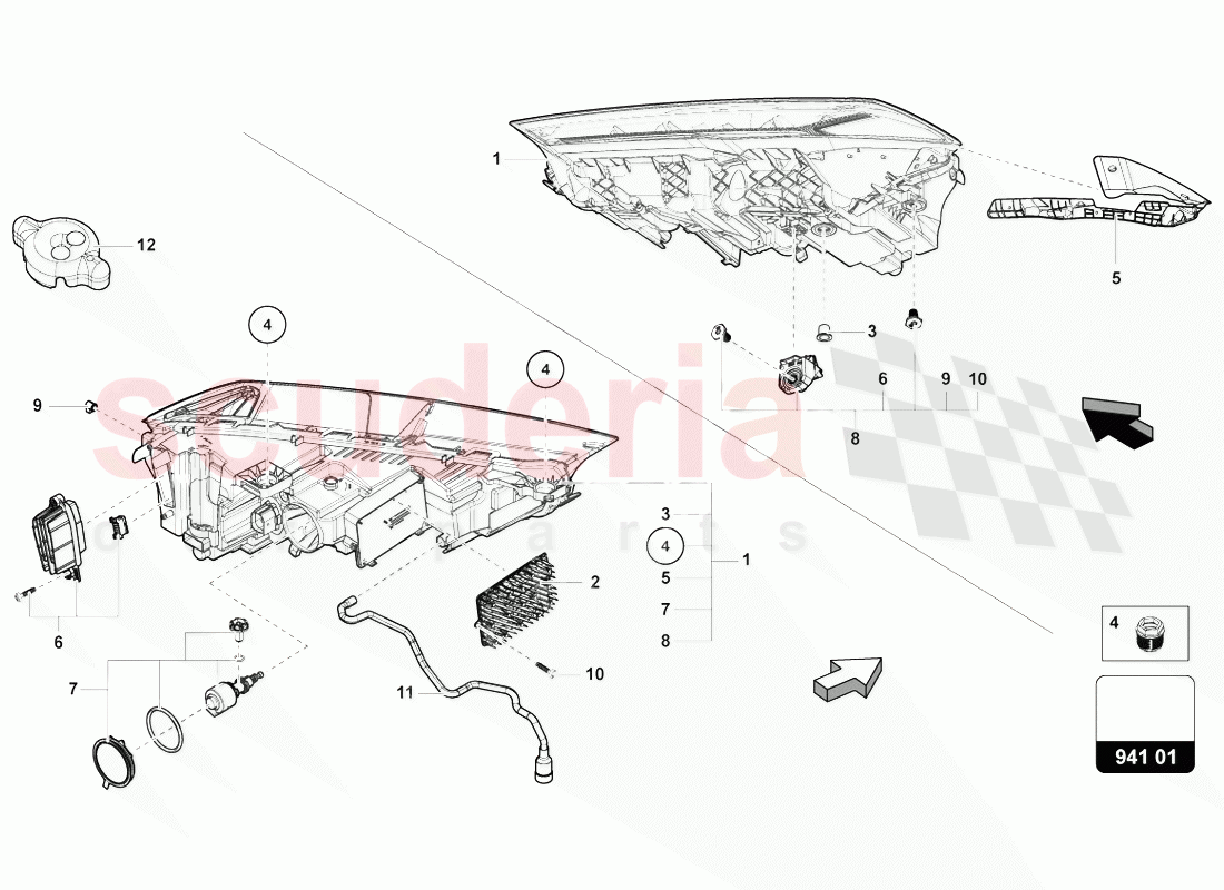 LED HEADLIGHT of Lamborghini Lamborghini Urus (2018-2019)