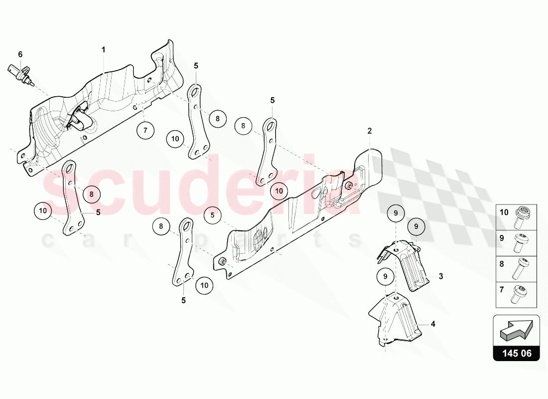 HEAT SHIELD of Lamborghini Lamborghini Urus (2018-2019)