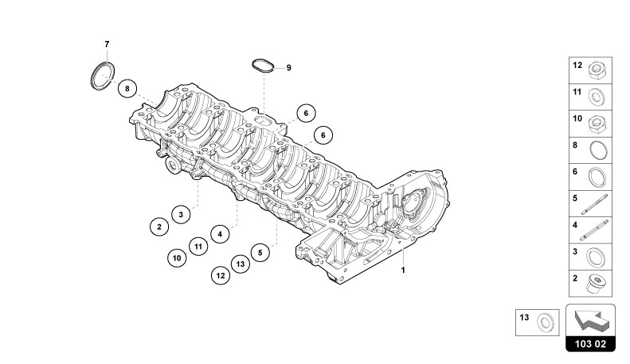 OIL SUMP of Lamborghini Lamborghini REVUELTO REVUELTO COUPE'