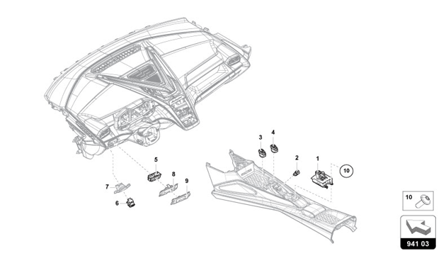 SWITCH of Lamborghini Lamborghini REVUELTO REVUELTO COUPE'