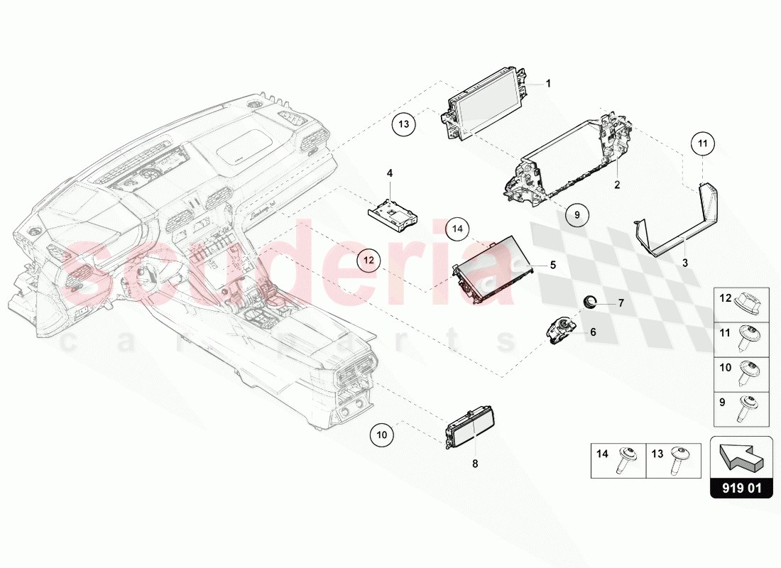 MULTIMEDIA EQUIPMENT of Lamborghini Lamborghini Urus (2018-2019)