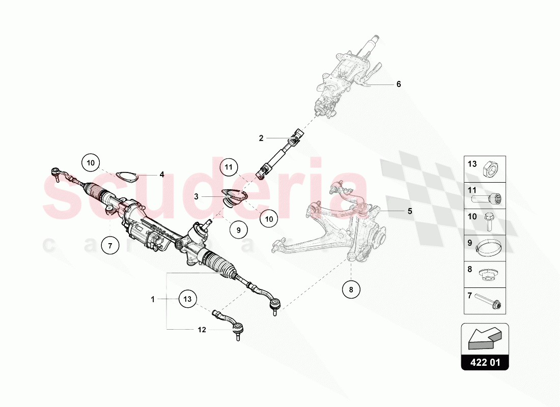 POWER STEERING of Lamborghini Lamborghini Huracan Evo Coupe