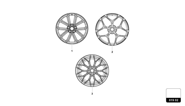 ALUMINIUM RIM of Lamborghini Lamborghini REVUELTO REVUELTO COUPE'