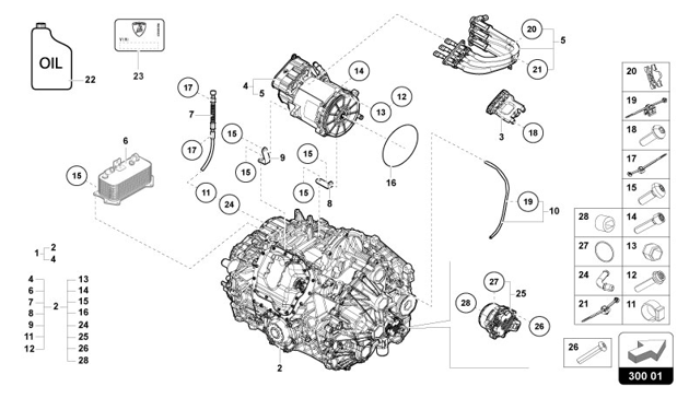 GEARBOX of Lamborghini Lamborghini REVUELTO REVUELTO COUPE'