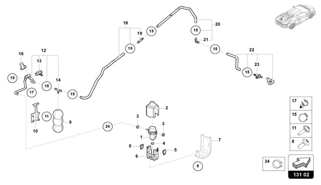 VACUUM LINE of Lamborghini Lamborghini REVUELTO REVUELTO COUPE'