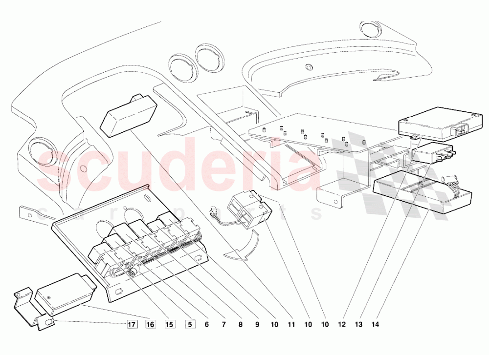 Electrical System 2 of Lamborghini Lamborghini Diablo (1990-1998)