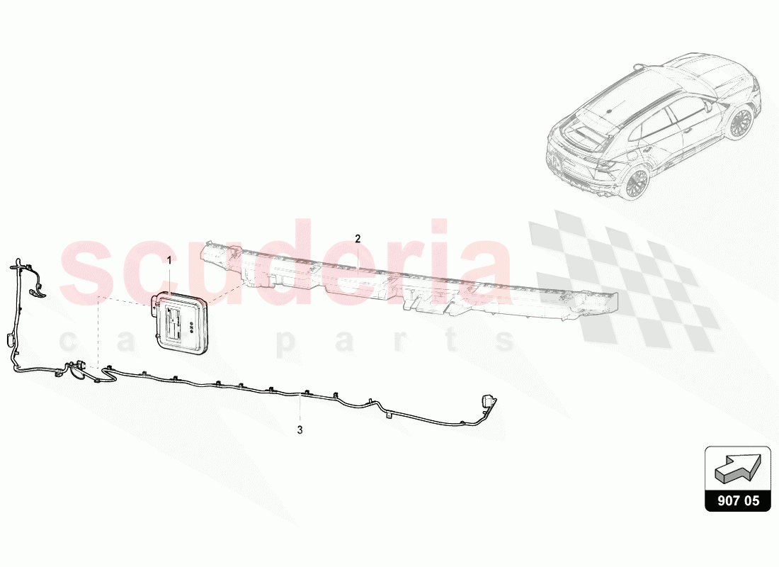 CONTROL UNIT FOR OPENING GARAGE DOOR of Lamborghini Lamborghini Urus (2018-2019)