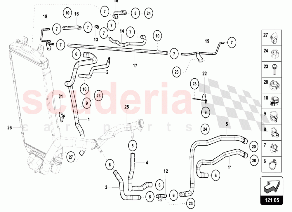 Water Cooling System 3 of Lamborghini Lamborghini Aventador LP740 S