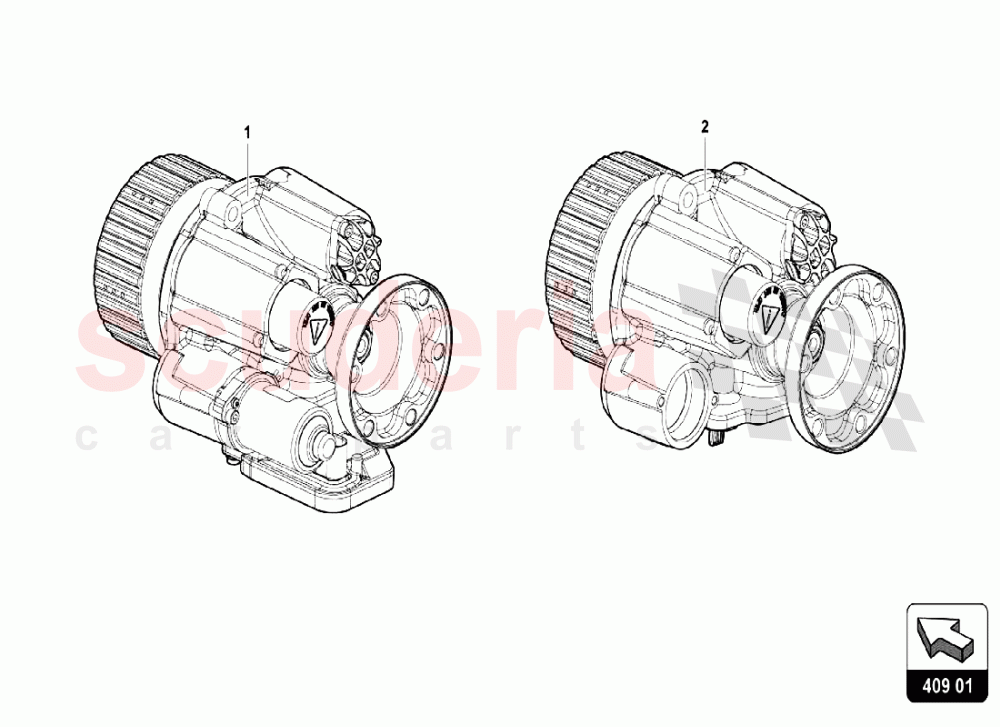 Front Axle Differential 1 of Lamborghini Lamborghini Aventador LP740 S