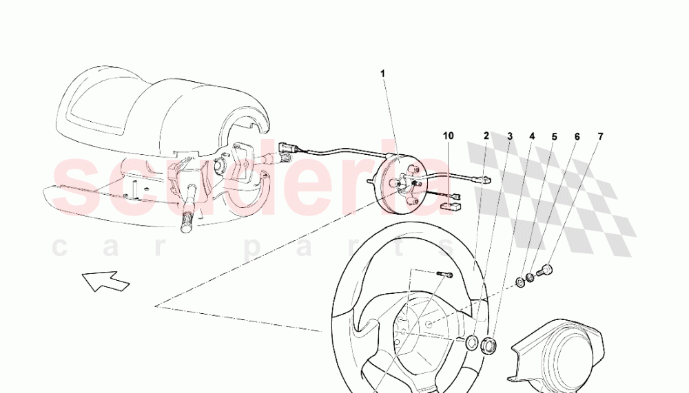 Steering 2 of Lamborghini Lamborghini Murcielago LP640 Roadster
