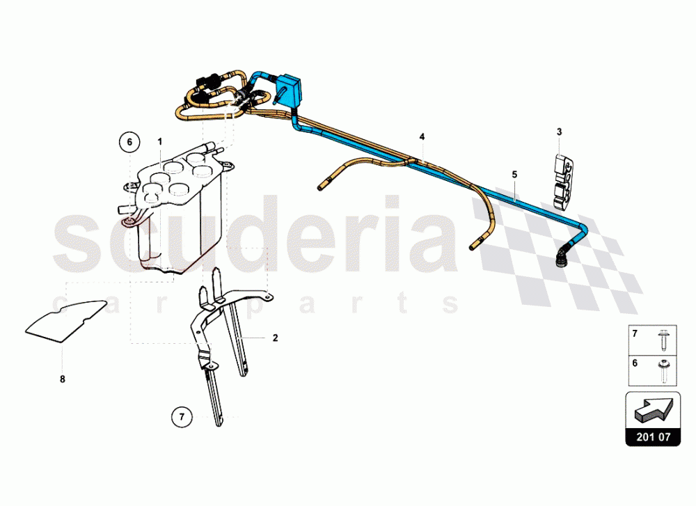 VAPOR FILTER of Lamborghini Lamborghini Aventador LP700 Roadster