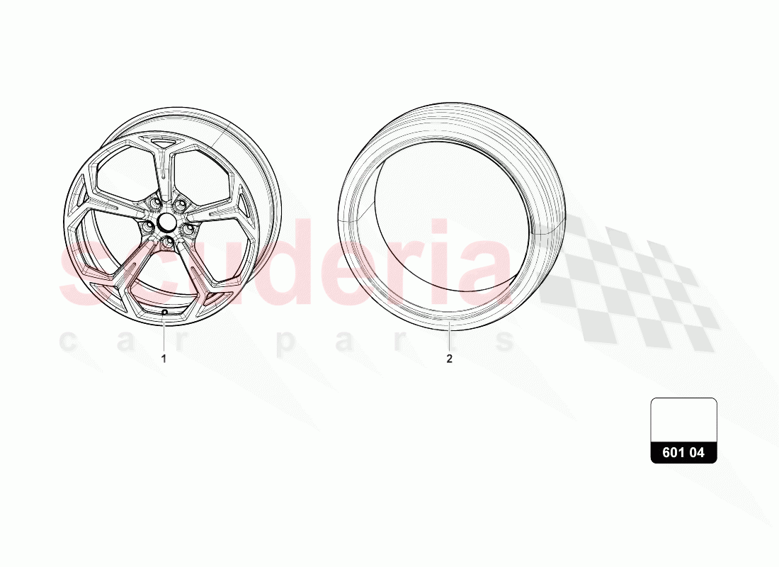 WHEELS/TYRES of Lamborghini Lamborghini Urus (2018-2019)