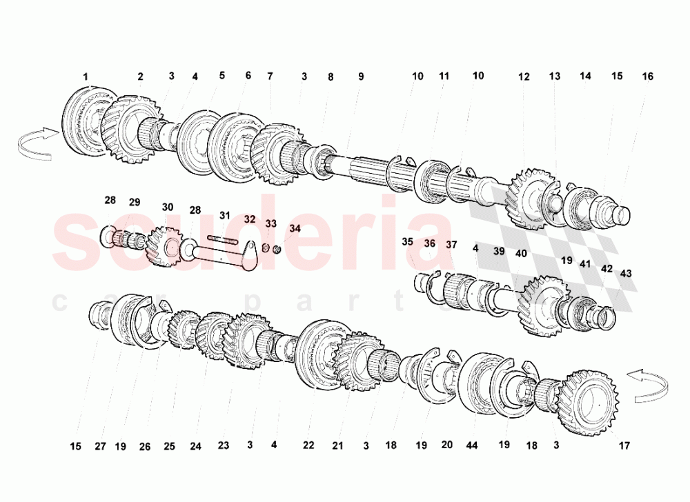 DRIVEN SHAFT of Lamborghini Lamborghini Murcielago