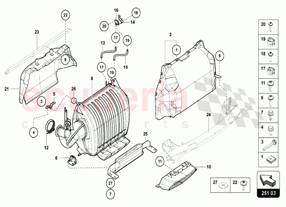 AIR CONDITIONING SYSTEM 1 of Lamborghini Lamborghini Aventador LP720 Coupe