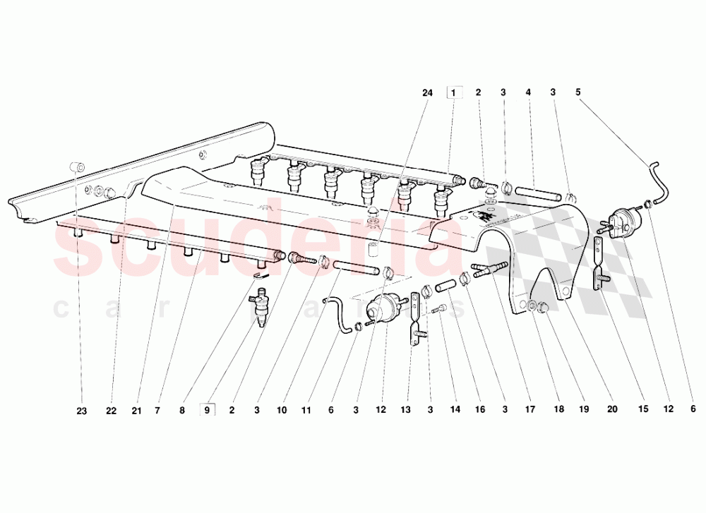 Fuel System (Valid for June 1992 Version) 2 of Lamborghini Lamborghini Diablo (1990-1998)