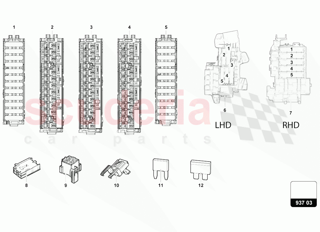 FUSES of Lamborghini Lamborghini Urus (2018-2019)