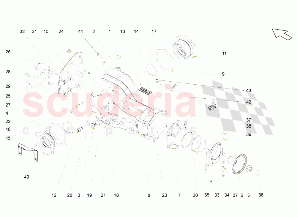 Differential Case of Lamborghini Lamborghini Gallardo Spyder