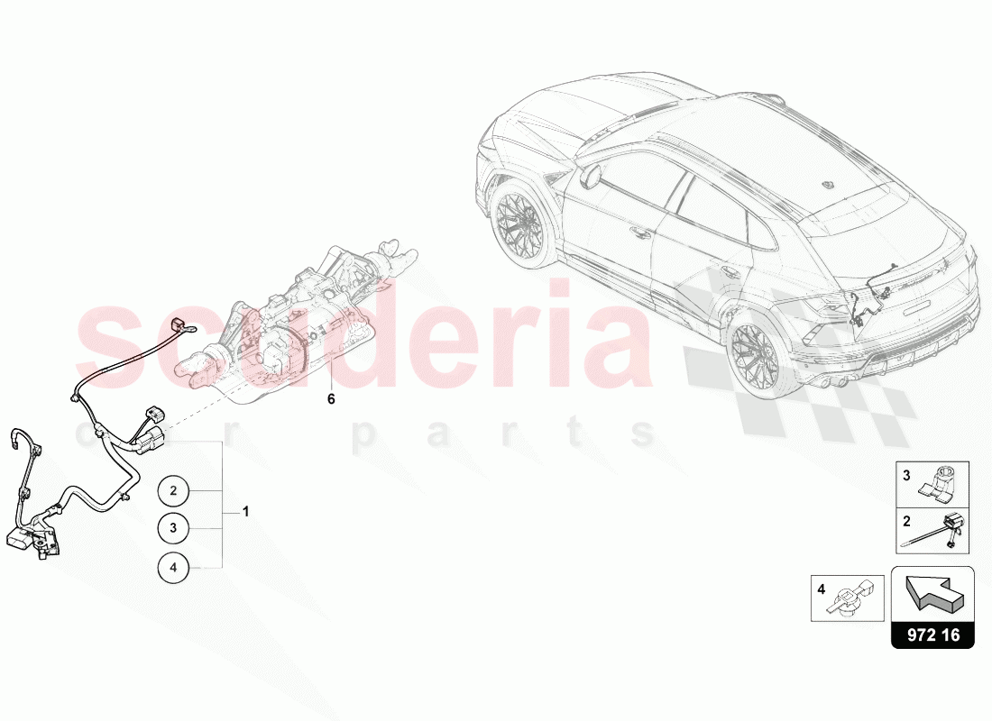 ADAPTER CABLE LOOM of Lamborghini Lamborghini Urus (2018-2019)