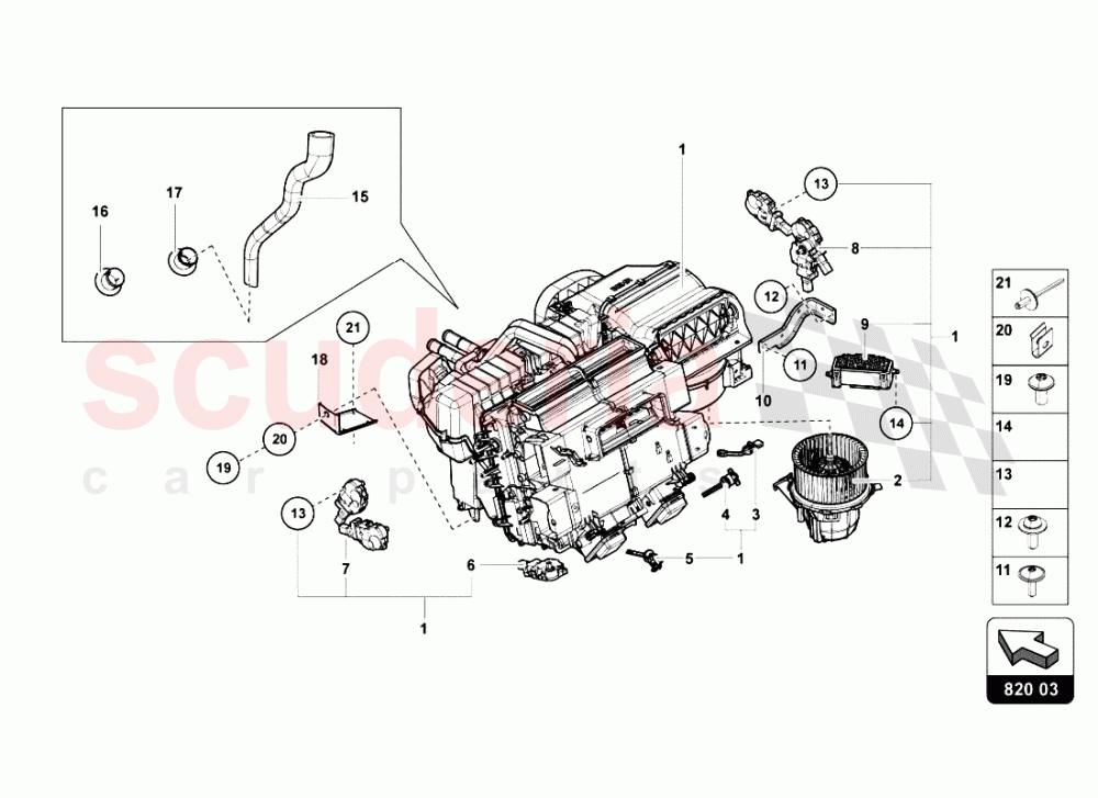 Air Conditioning System 7 of Lamborghini Lamborghini Aventador LP700 Coupe