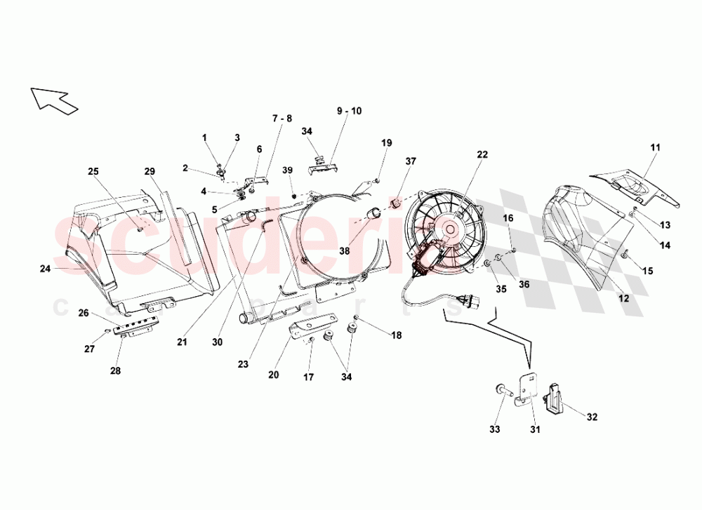 Water Cooling System 3 of Lamborghini Lamborghini Gallardo LP560 Coupe