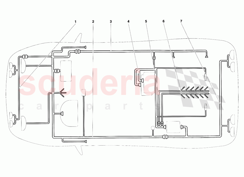 Electrical System 1 of Lamborghini Lamborghini Diablo SV (1995-1997)