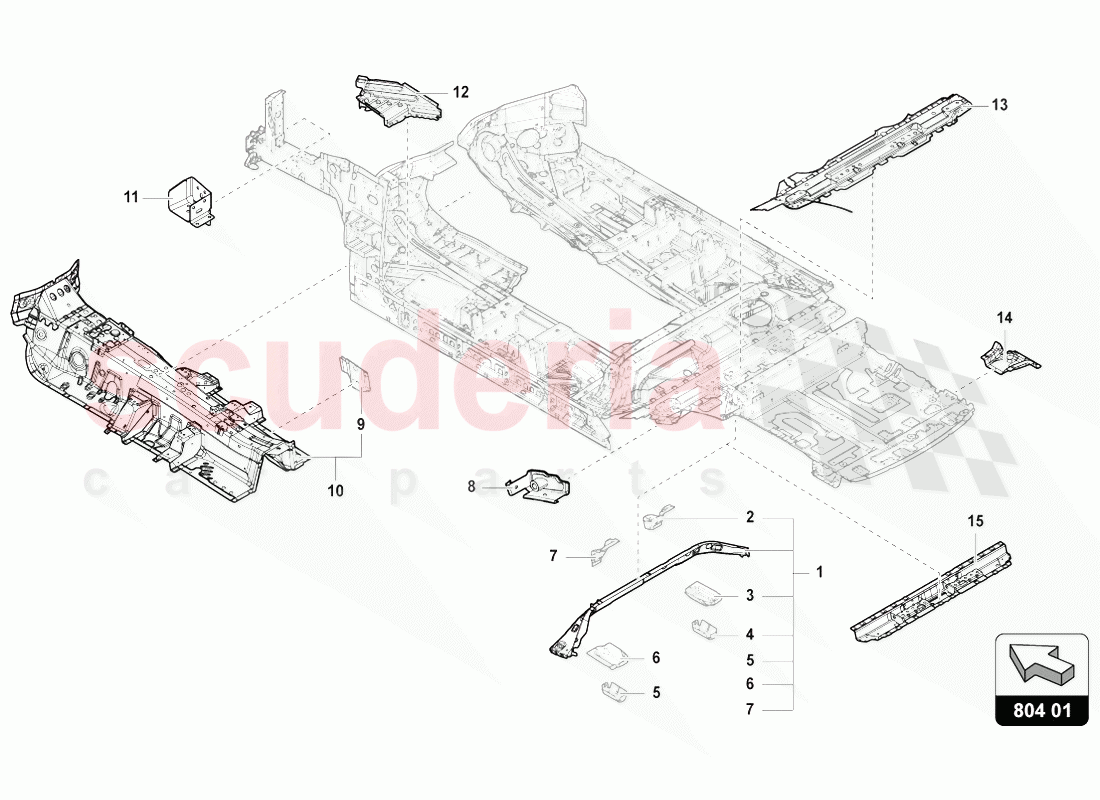 UNDERBODY of Lamborghini Lamborghini Urus (2018-2019)