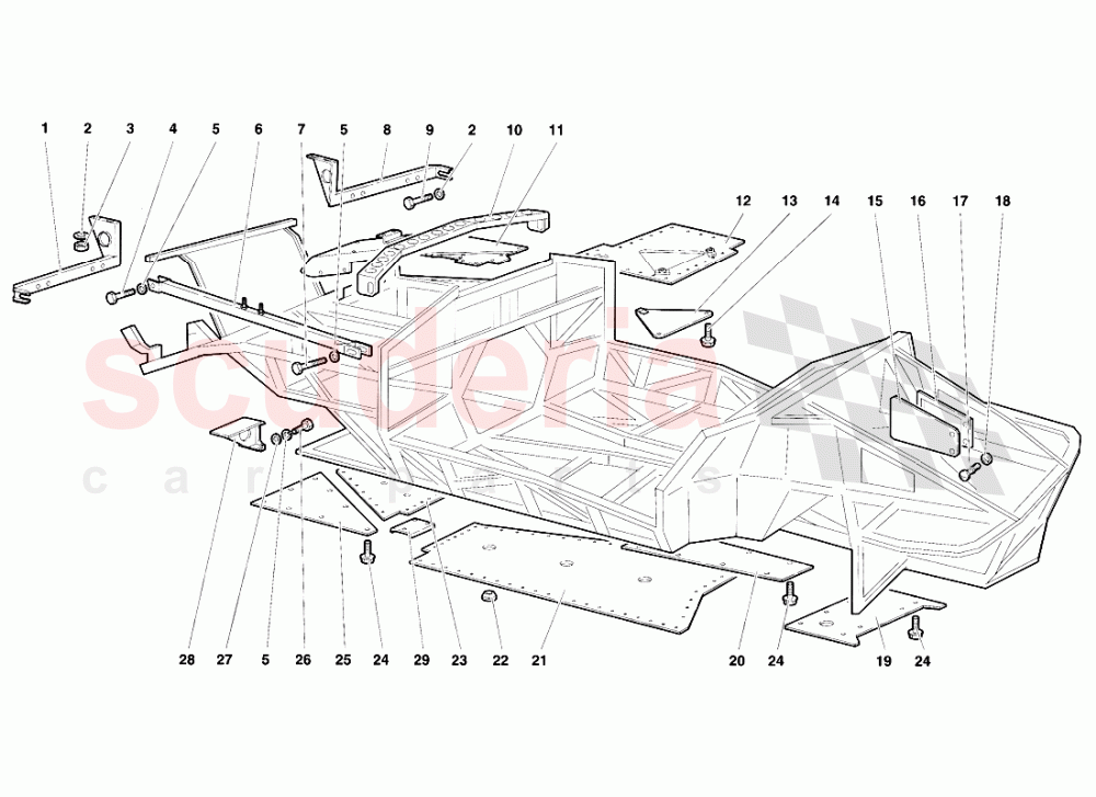 Frame Elements of Lamborghini Lamborghini Diablo SE30 (1993-1995)