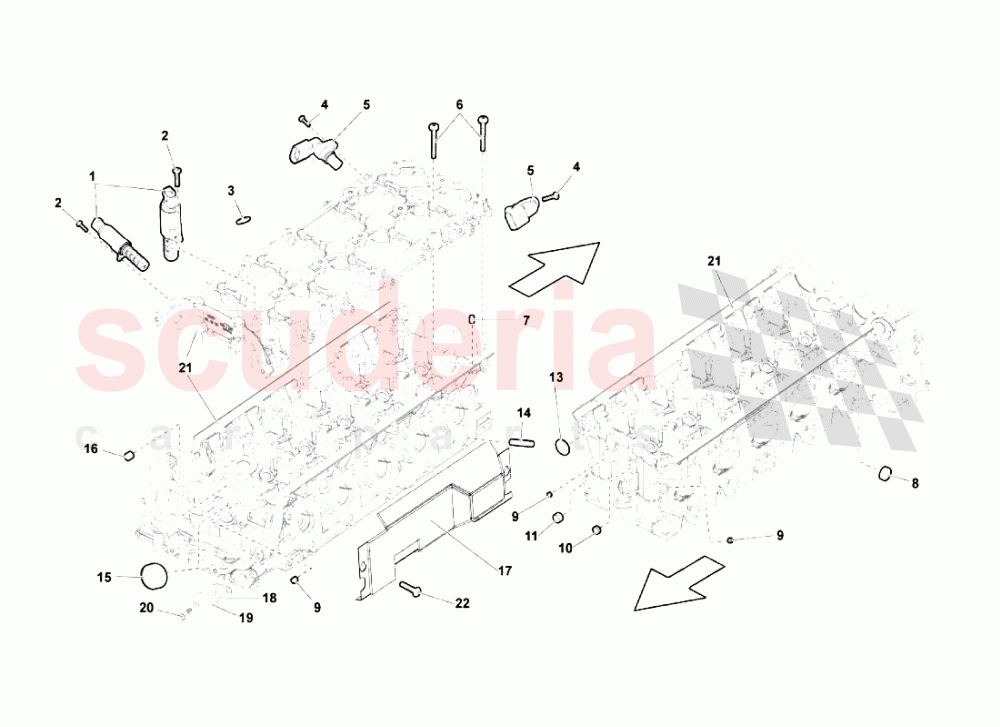Phase Sensors Right Cylinder Head of Lamborghini Lamborghini Gallardo (2006-2007)