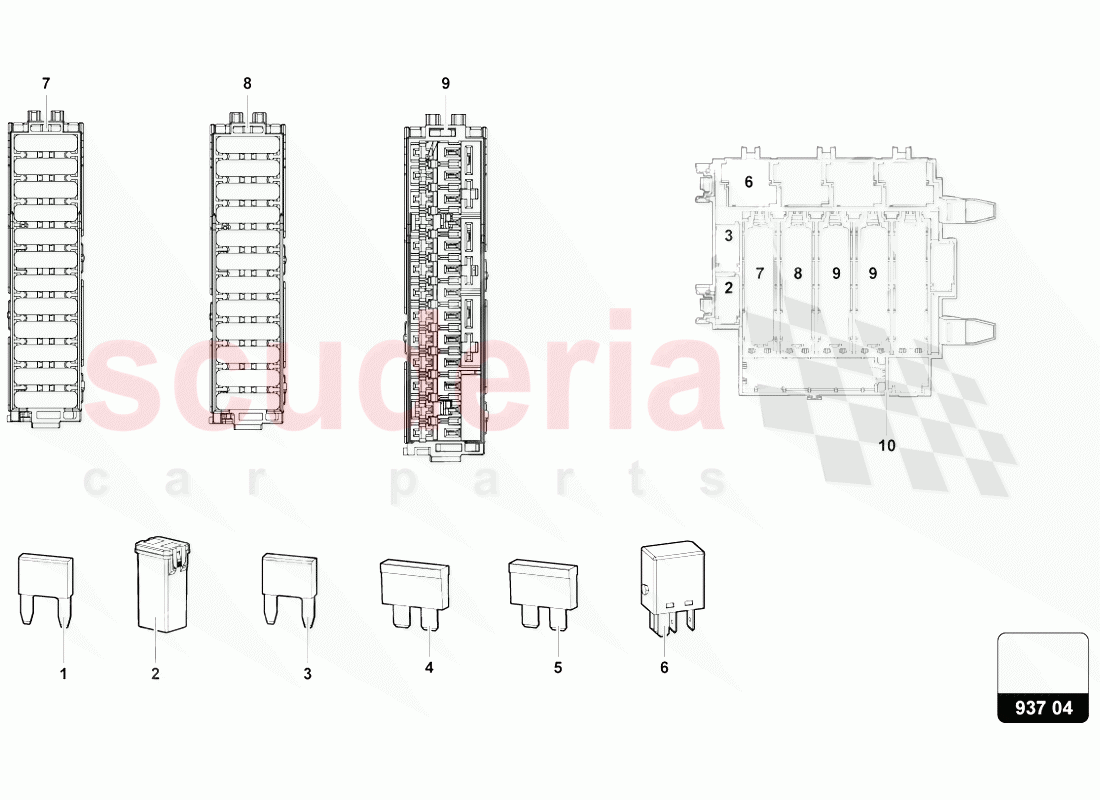 FUSES of Lamborghini Lamborghini Urus (2018-2019)