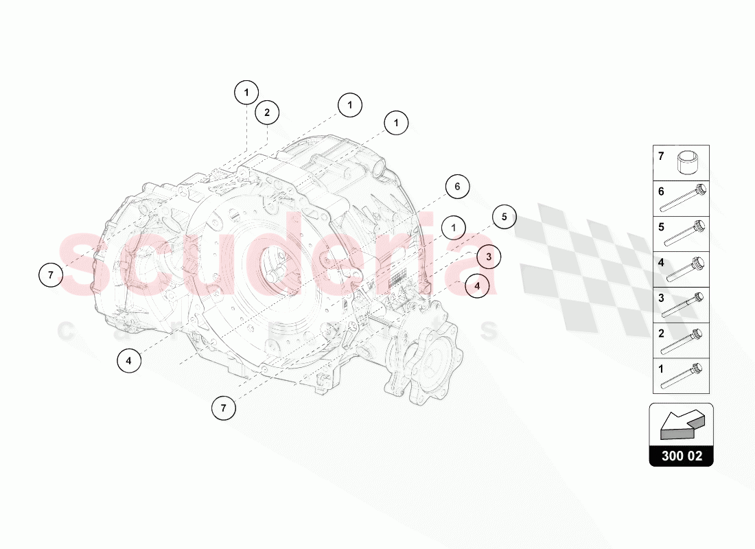 ASSEMBLY PARTS FOR ENGINE AND GEARBOX of Lamborghini Lamborghini Urus (2018-2019)