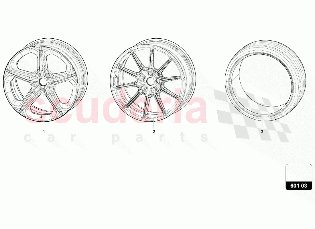 WHEELS/TYRES of Lamborghini Lamborghini Urus (2018-2019)