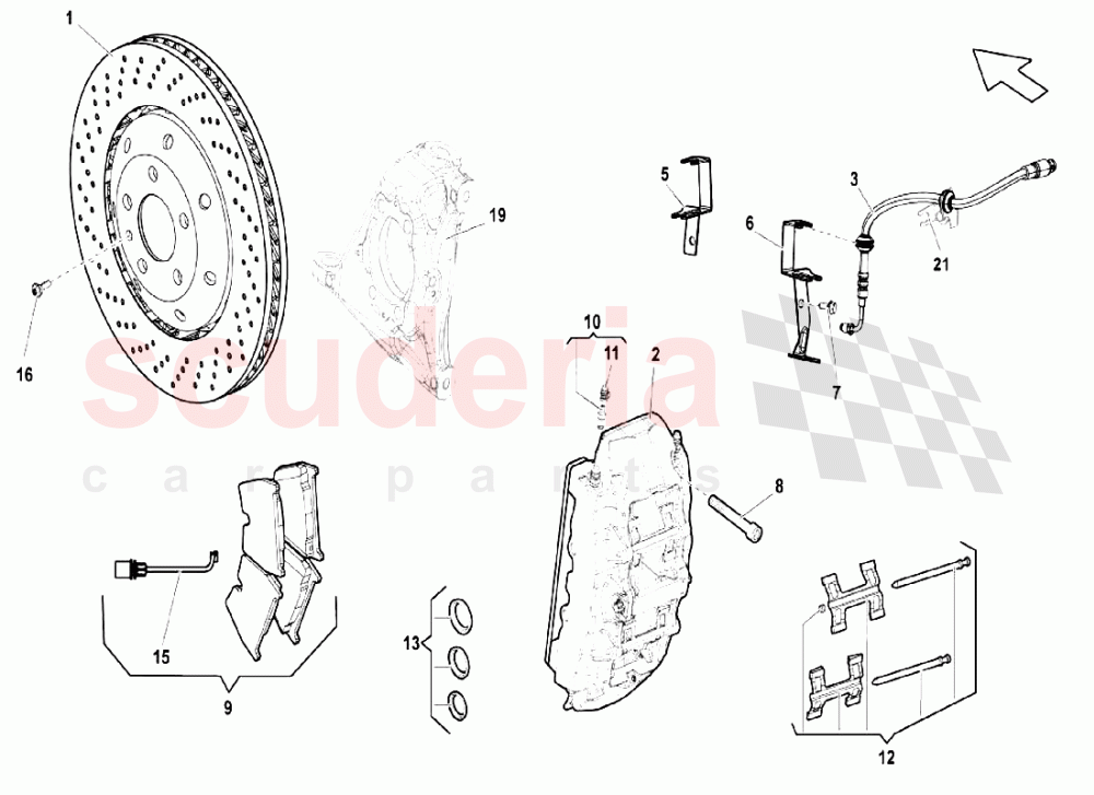 Disc Brake 3 of Lamborghini Lamborghini Gallardo LP550 Coupe