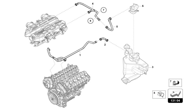 VACUUM LINE of Lamborghini Lamborghini REVUELTO REVUELTO COUPE'