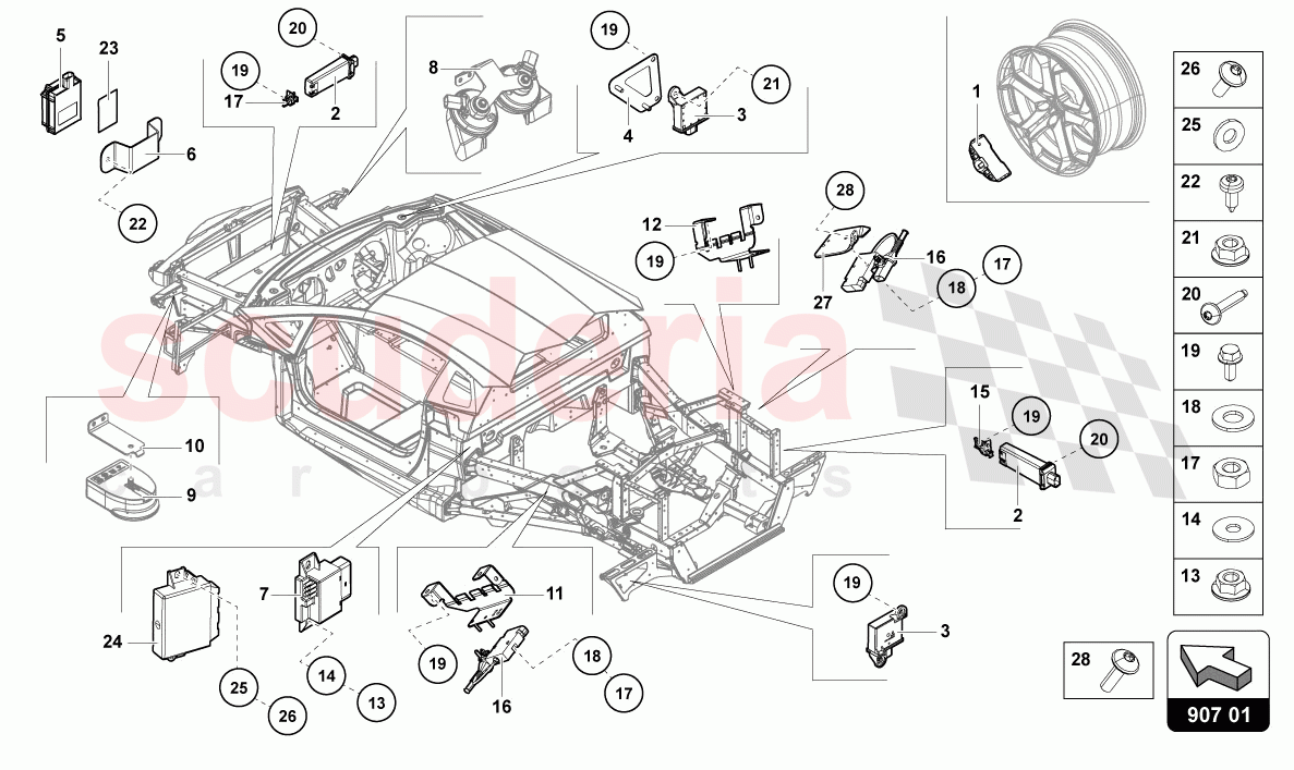 ELECTRICS of Lamborghini Lamborghini Aventador LP780 Ultimae