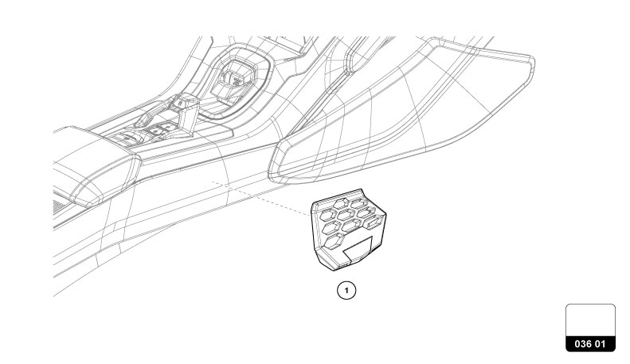 PHONE BRACKET of Lamborghini Lamborghini REVUELTO REVUELTO COUPE'