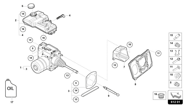 BRAKE SERVO (ELECTROMECHANICAL) of Lamborghini Lamborghini REVUELTO REVUELTO COUPE'