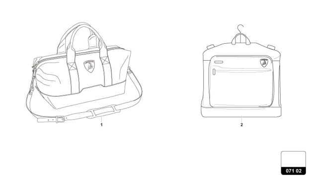 TRAVEL BAGS SET of Lamborghini Lamborghini REVUELTO REVUELTO COUPE'