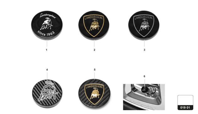 SET WHEEL TRIM CAPS of Lamborghini Lamborghini REVUELTO REVUELTO COUPE'