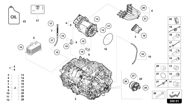 AUTOMATIC GEARBOX of Lamborghini Lamborghini REVUELTO REVUELTO COUPE'