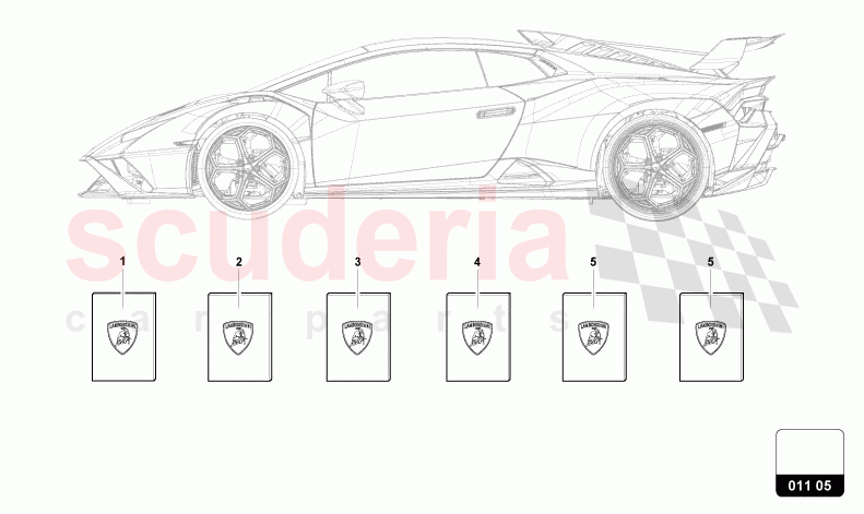 VEHICLE WALLET of Lamborghini Lamborghini Huracan STO