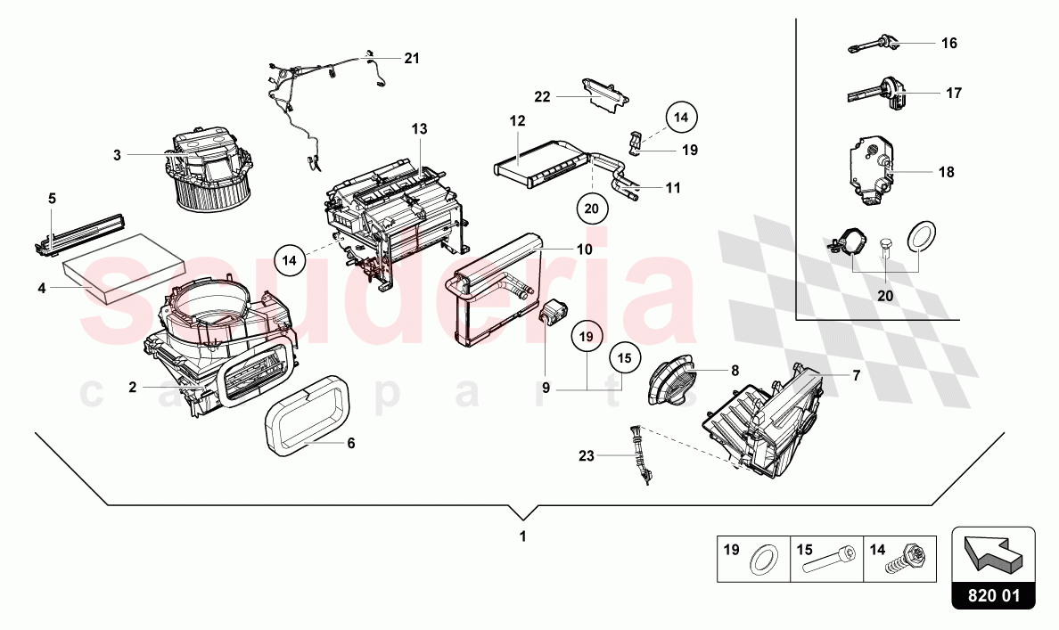 AIR INTAKE BOX FOR ELECTRONIC- ALLY CONTROLLED A/C SYSTEM of Lamborghini Lamborghini Huracan STO