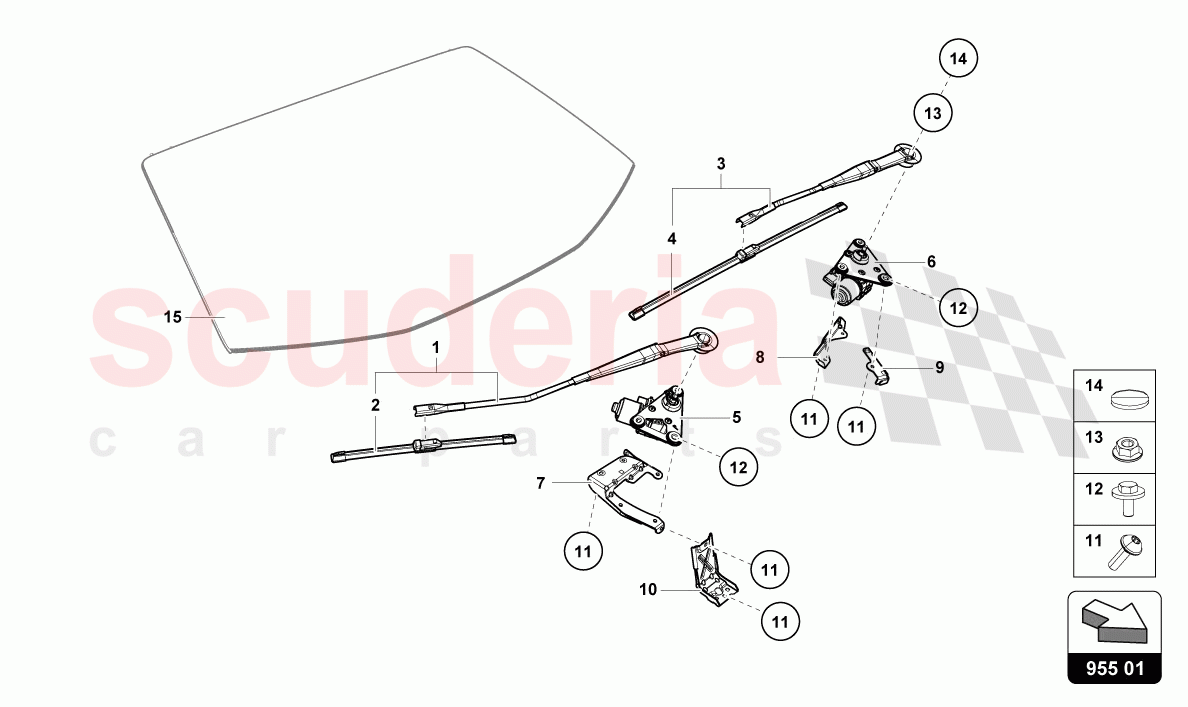 WINDSHIELD WIPER of Lamborghini Lamborghini Huracan STO