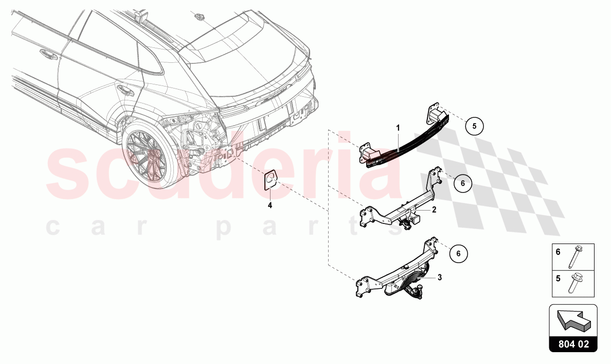 RETAINER FOR BUMPER of Lamborghini Lamborghini Urus S