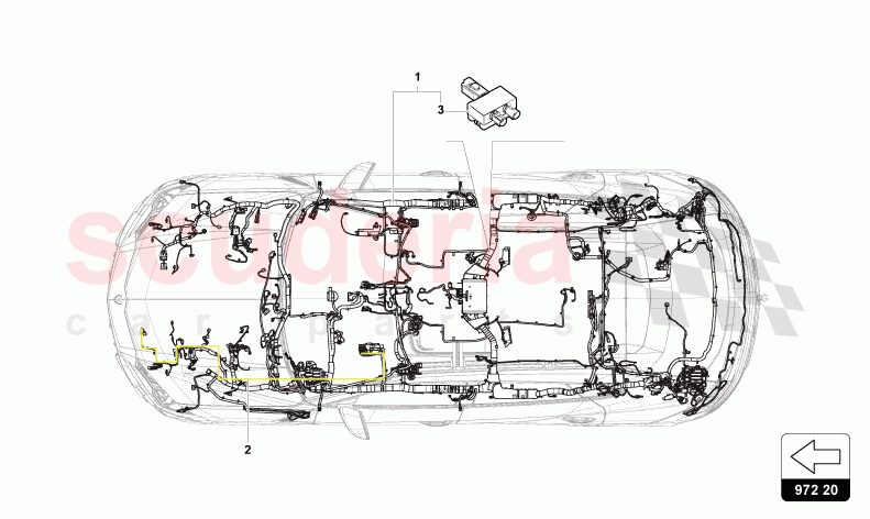 WIRING HARNESS FOR INTERIOR of Lamborghini Lamborghini Urus S