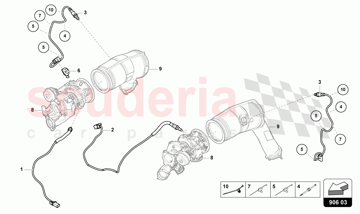 LAMBDA PROBE of Lamborghini Lamborghini Urus (2019-2022)