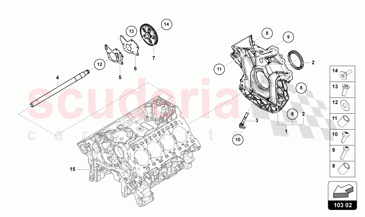 OIL SUMP of Lamborghini Lamborghini Urus Performante